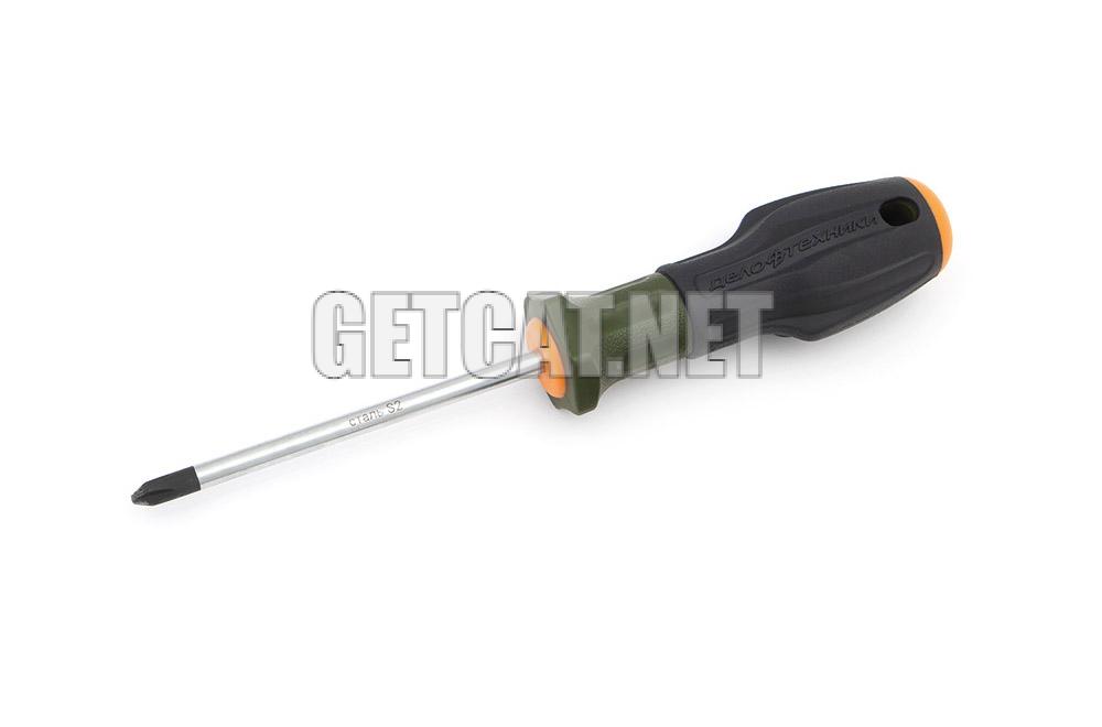 Отвёртка c трехкомпонентной рукояткой крестовая РН2×200мм - 722028