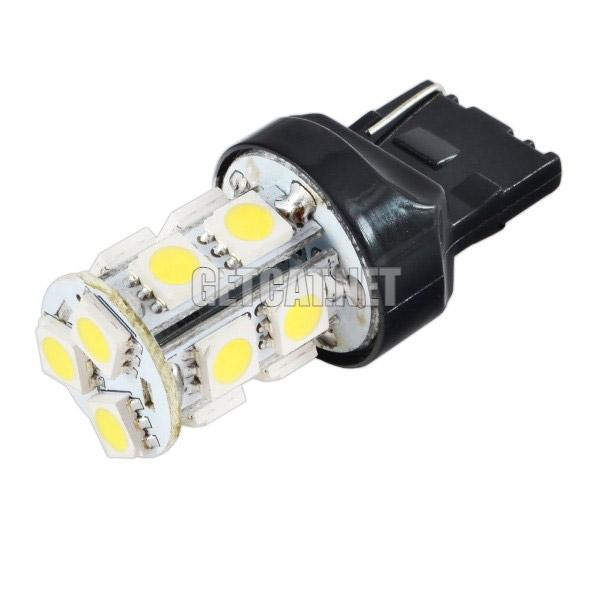 Автолампа диод T20 (W21/5W) 12V 13 SMD диодов 2-конт Белая - S08201202