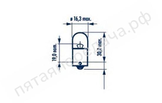 Лампа накаливания Spherical lamps RY10W 12В 10Вт - 17317