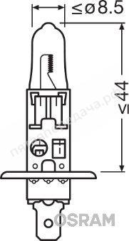Лампа накаливания, ORIGINAL LINE H1 24В 70Вт, 1шт - 64155